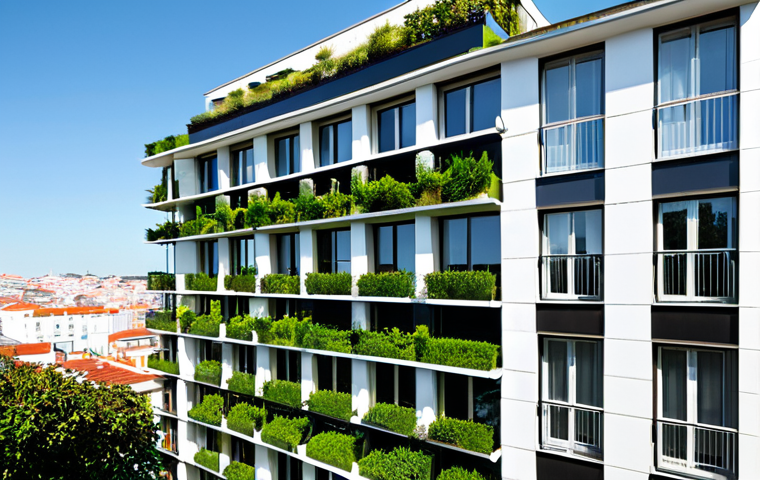 친환경건설기사 이직 전략 - Sustainable Building Design**
"A modern, eco-friendly apartment building in Lisbon, Portugal, featu...