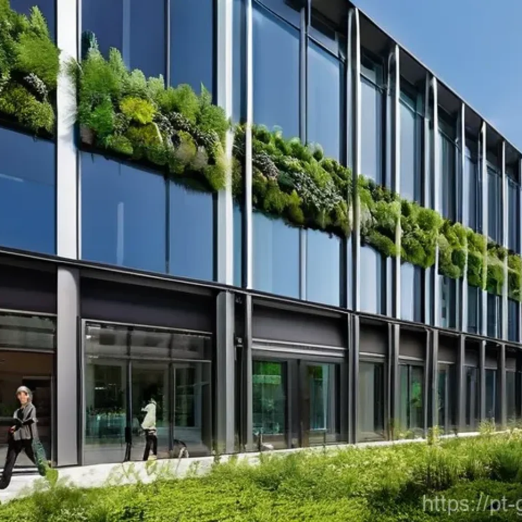 친환경건설기사 실기시험 준비법 - **Prompt 1: Visionary Certified Green Building**
    "A breathtaking, ultra-modern commercial buildi...