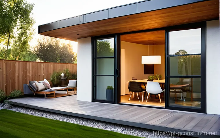 친환경건설기사 실기시험 준비법 - **Prompt 2: Innovative Modular Construction with Sustainable Materials**
    "A construction site bu...
