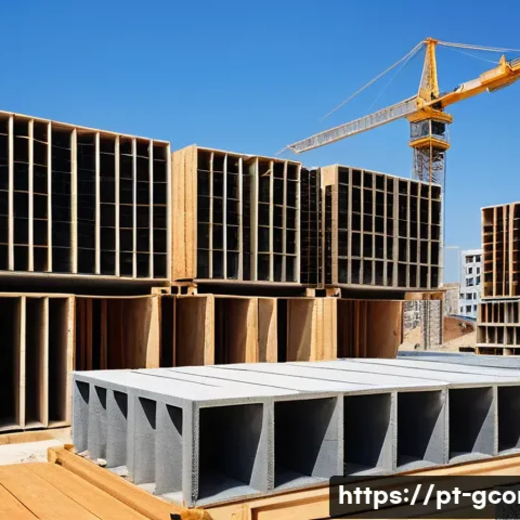 친환경건설기사 실무 적용 사례 - A detailed construction site showcasing sustainable building practices in Brazil, featuring workers ...